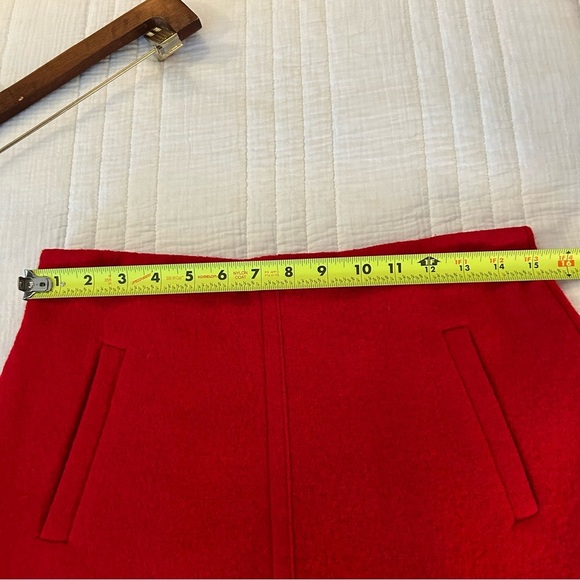 Ann Taylor Wool Blend Red Skirt. Size 4. - Picture 8 of 10